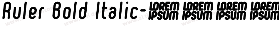 Ruler Bold Italic字体转换